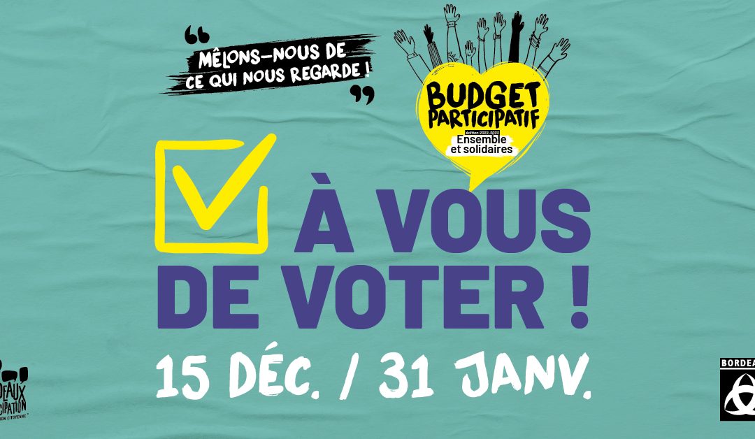 À vos votes, participez !