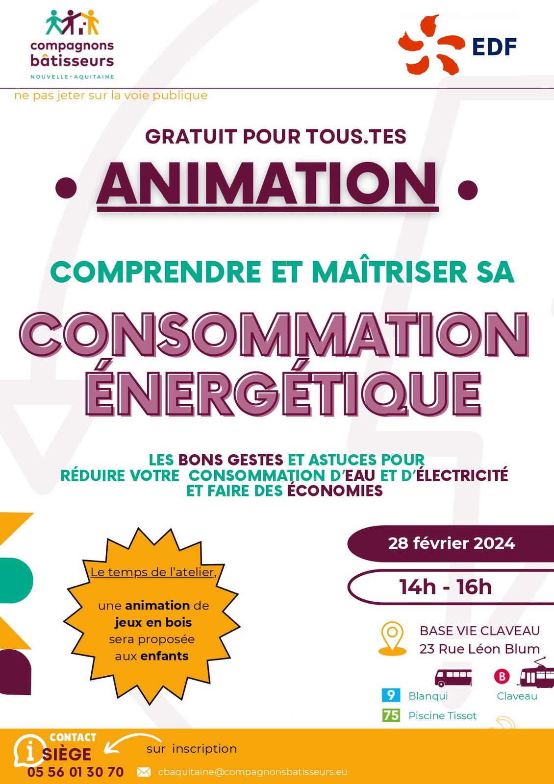 Animation consommation éngergétique