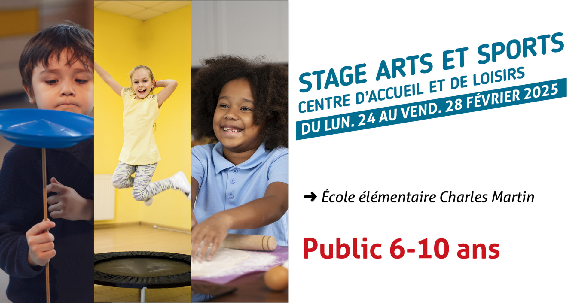 Stage Vacances Arts et Sports